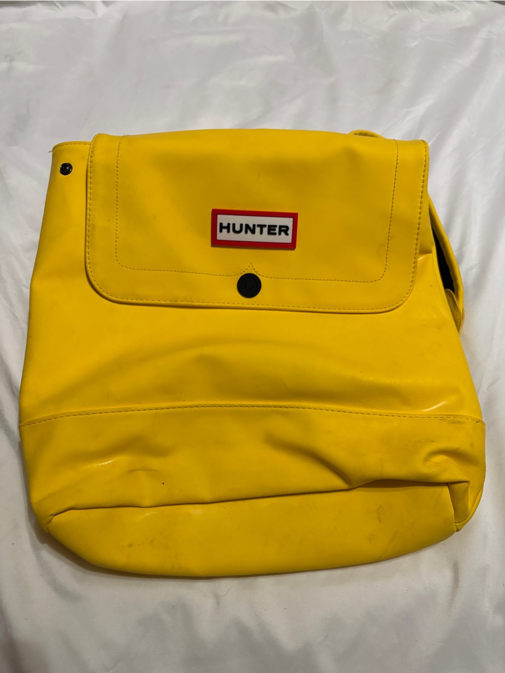 Hunter Yellow Roll-Top Waterproof Backpack